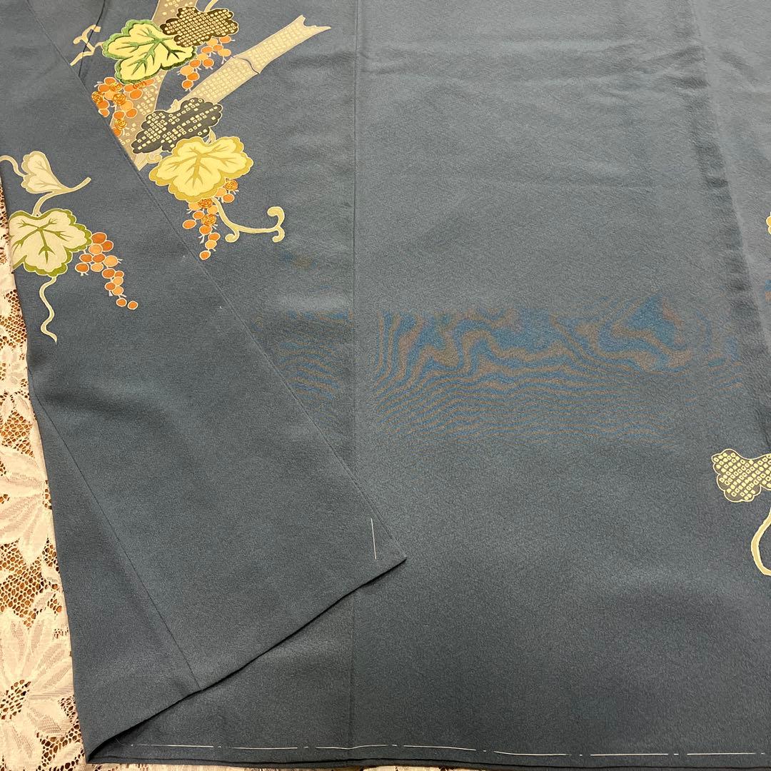 ３点！訪問着&コプト三彩花袋帯&新品三越帯締め クリーニング済み