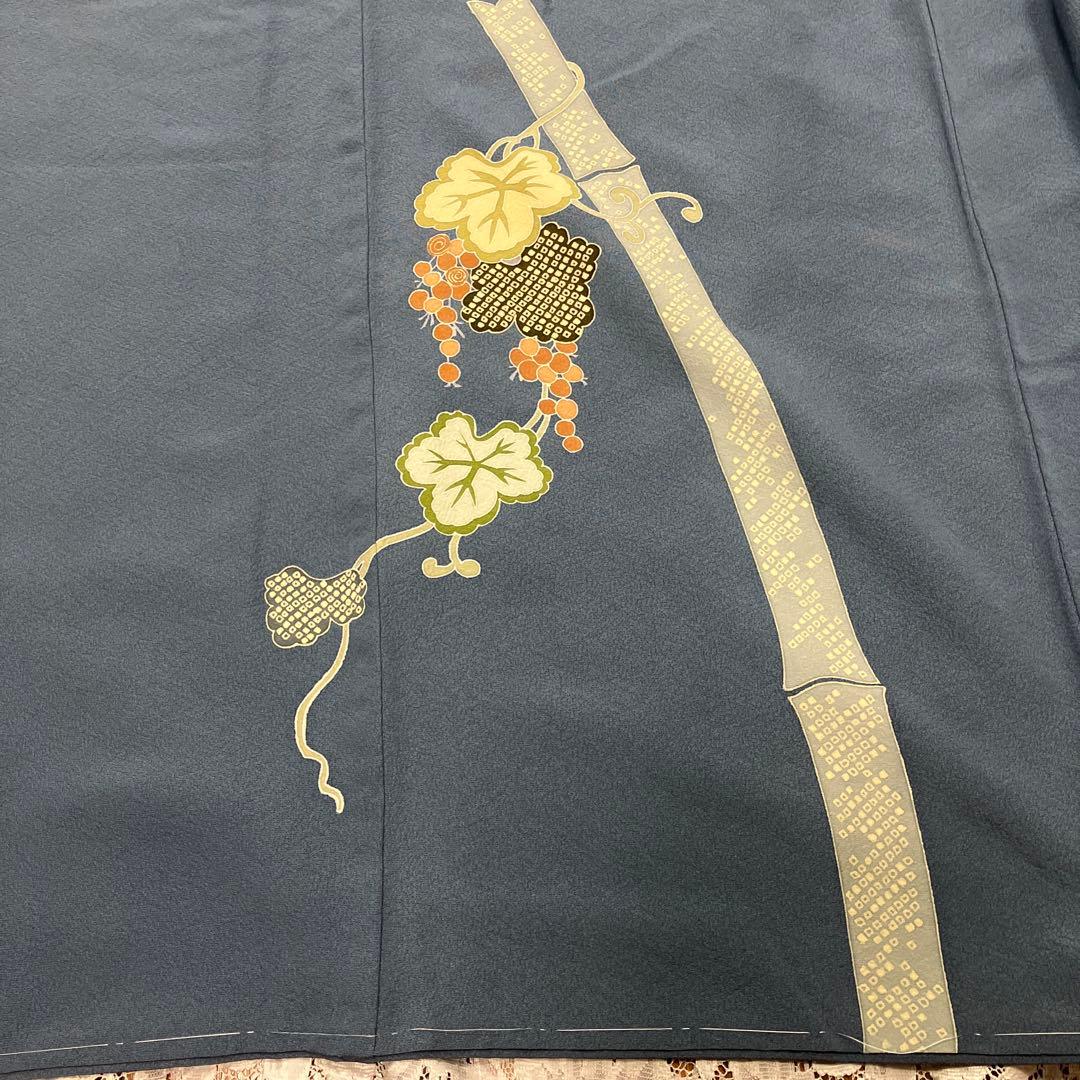 ３点！訪問着&コプト三彩花袋帯&新品三越帯締め クリーニング済み