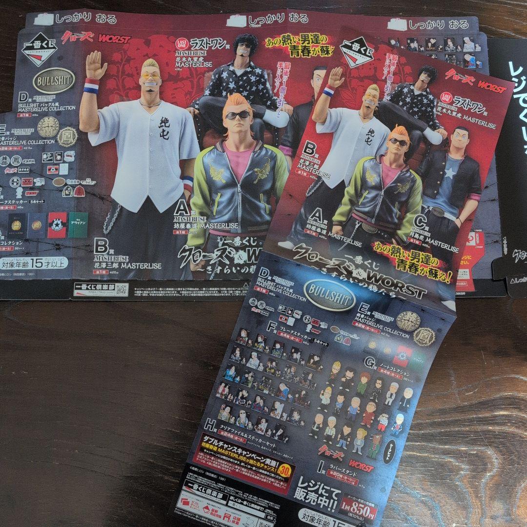 一番くじ　クローズ　A賞.B賞.C賞.D賞