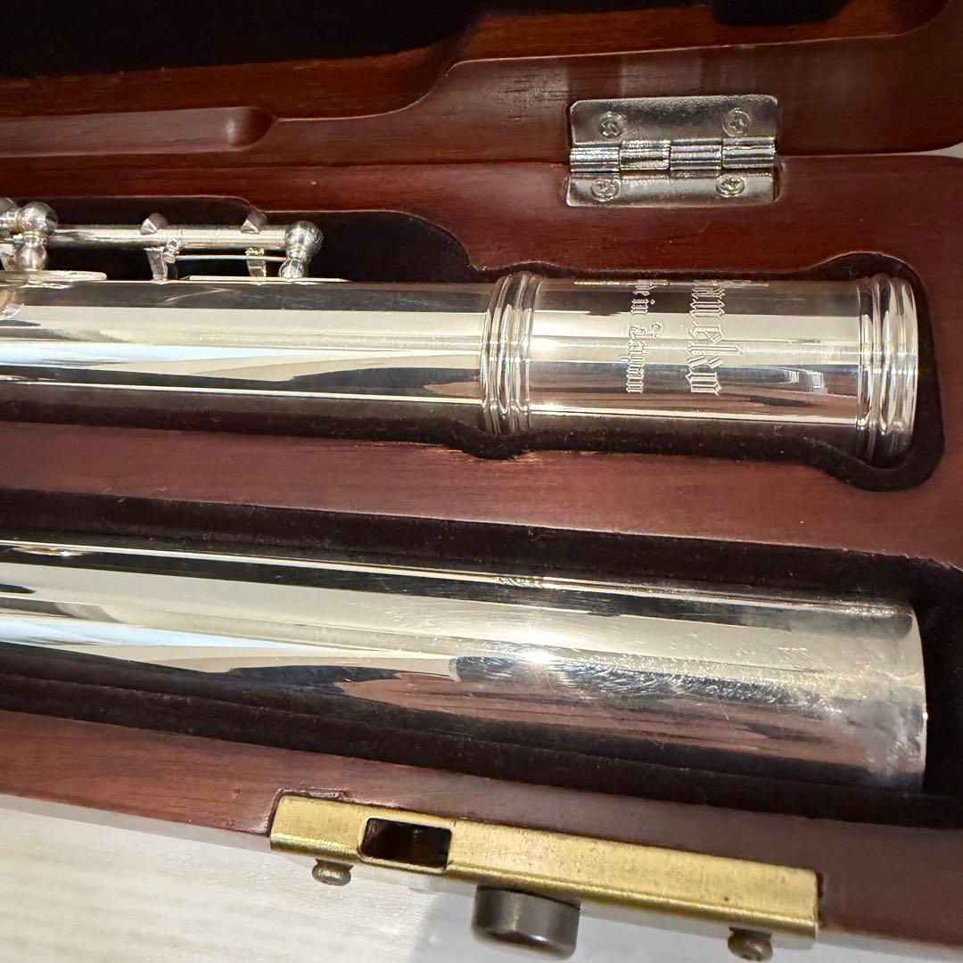 【日本製、調整済】総銀製（silver925）フルート 本体 ケース付き リング