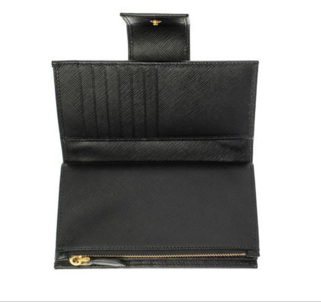 新品再入荷　PRADA サフィアーノ 2つ折レザー財布 1ML005 F0002