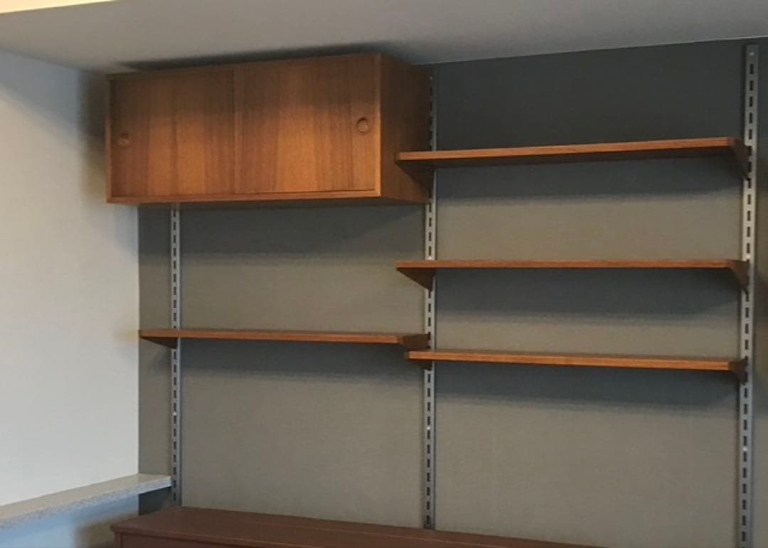 カイクリスチャンセン　ウォールシステム　シェルフ　チーク在宅　北欧ヴィンテージ