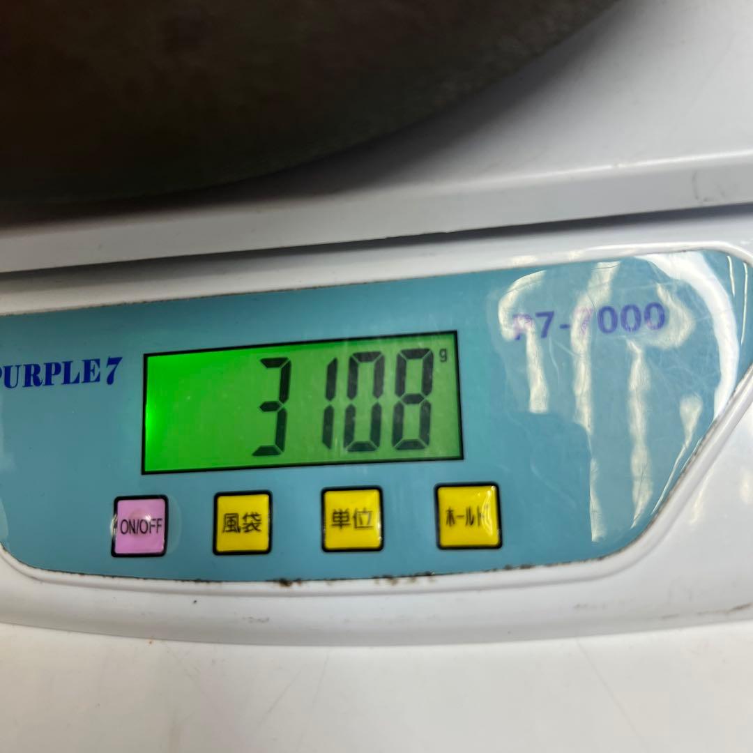 釜師　莎村　平丸釜　共箱　幅約26㎝　3108g タサオ　東さ8-0126②