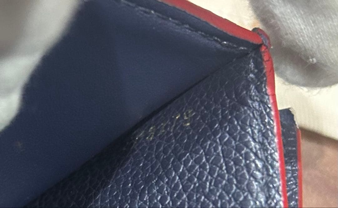 LOUIS VUITTON ネイビー 三つ折り財布