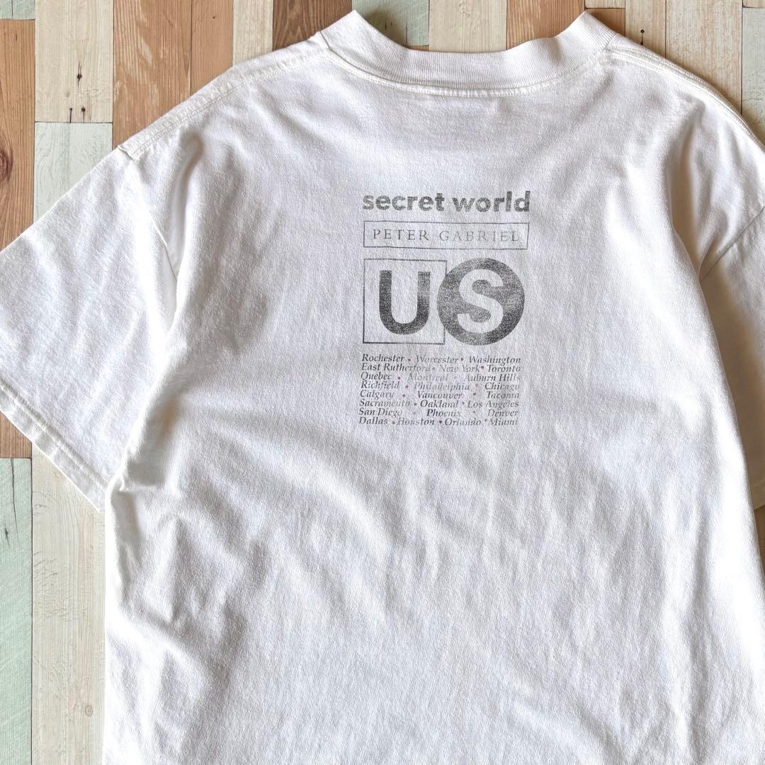 【USA製】90s Peter Gabriel ヴィンテージ ツアーTシャツ L