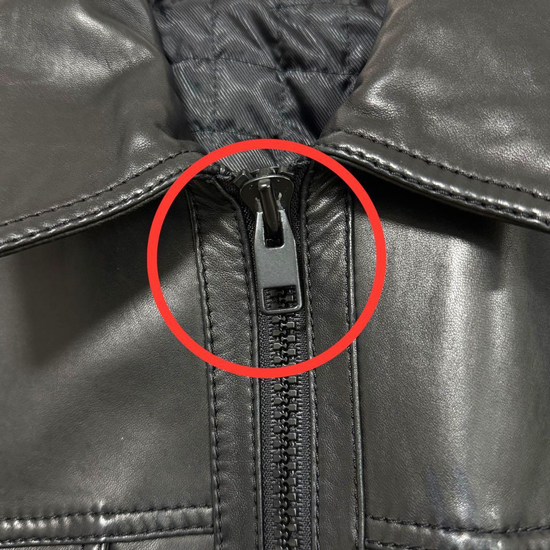 スタッドオム レザージャケット ライダース 4ポケット ジップアップ《i557