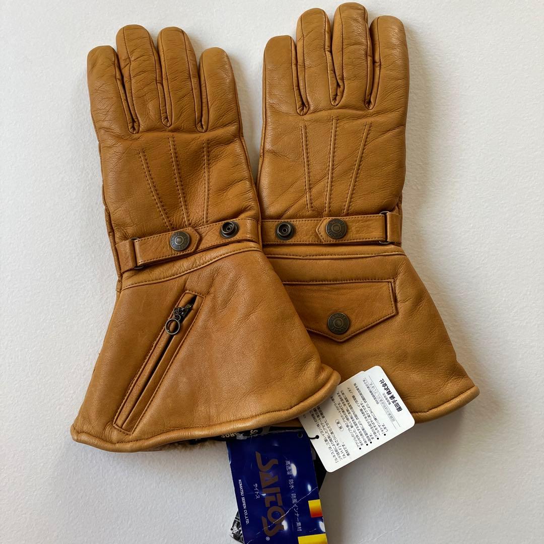 SCHOTT ショット ウィンター レザーグローブ LONG キャメル