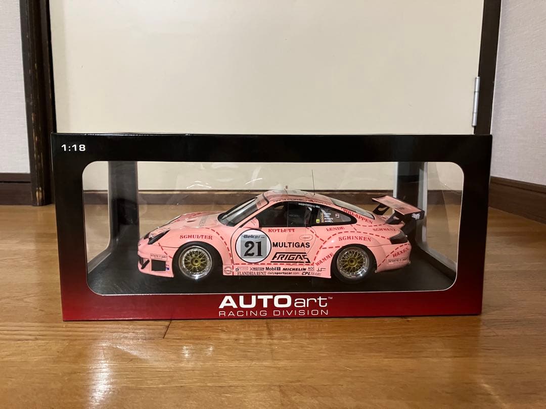 未開封 1/18 AUTOart ポルシェ GT3 RSR 2006 #21