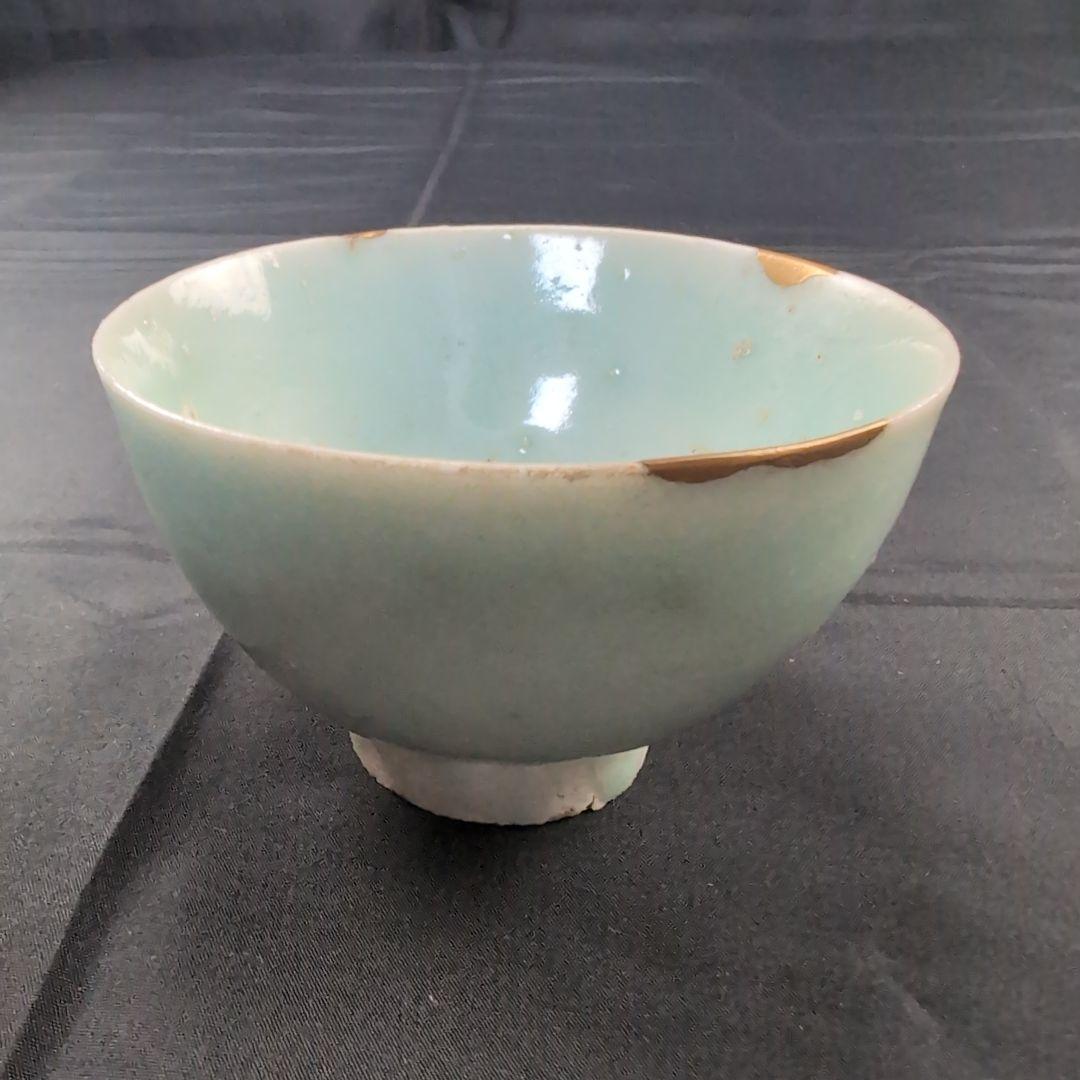 初期伊万里茶碗　初期伊万里青磁茶碗　古伊万里茶碗　古伊万里青磁茶碗 合わせ箱付き