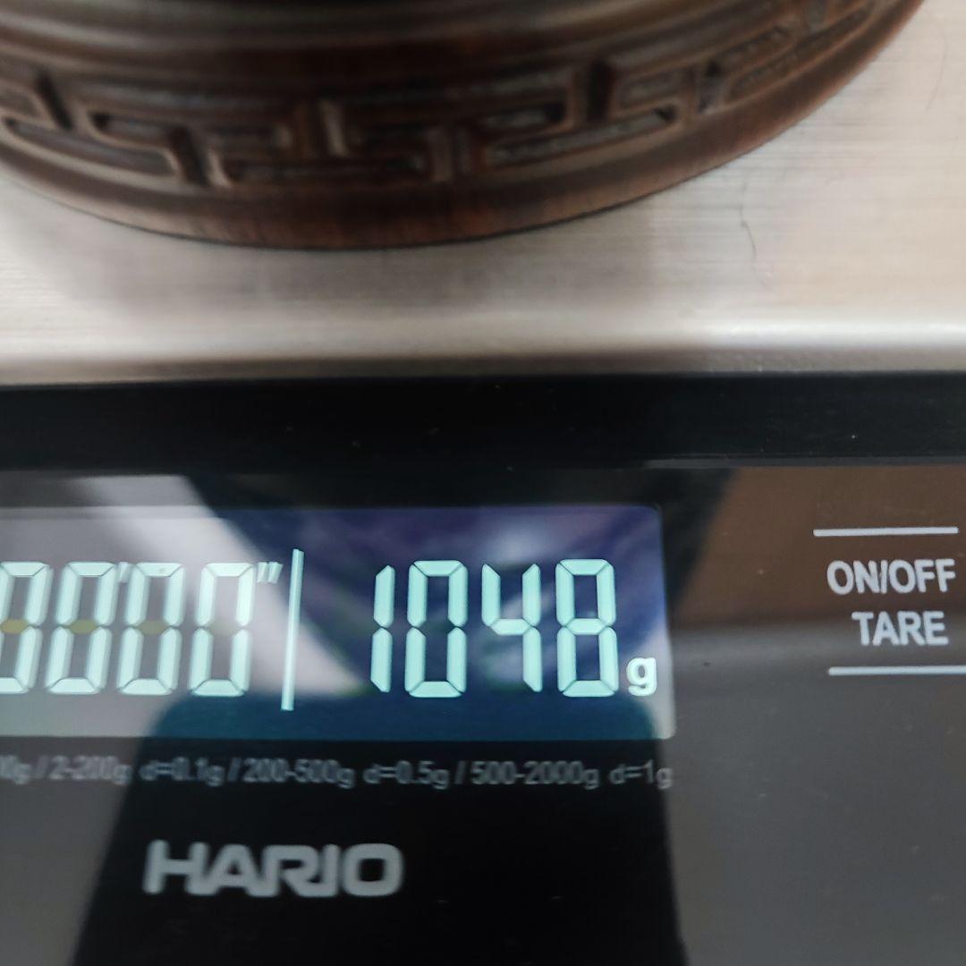 紫檀木筆筒　中国美術工芸品　重さあり　唐木　香木　書道