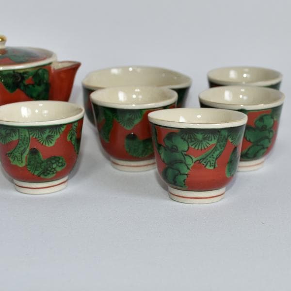 煎茶道 九谷焼 九谷木米 煎茶セット06