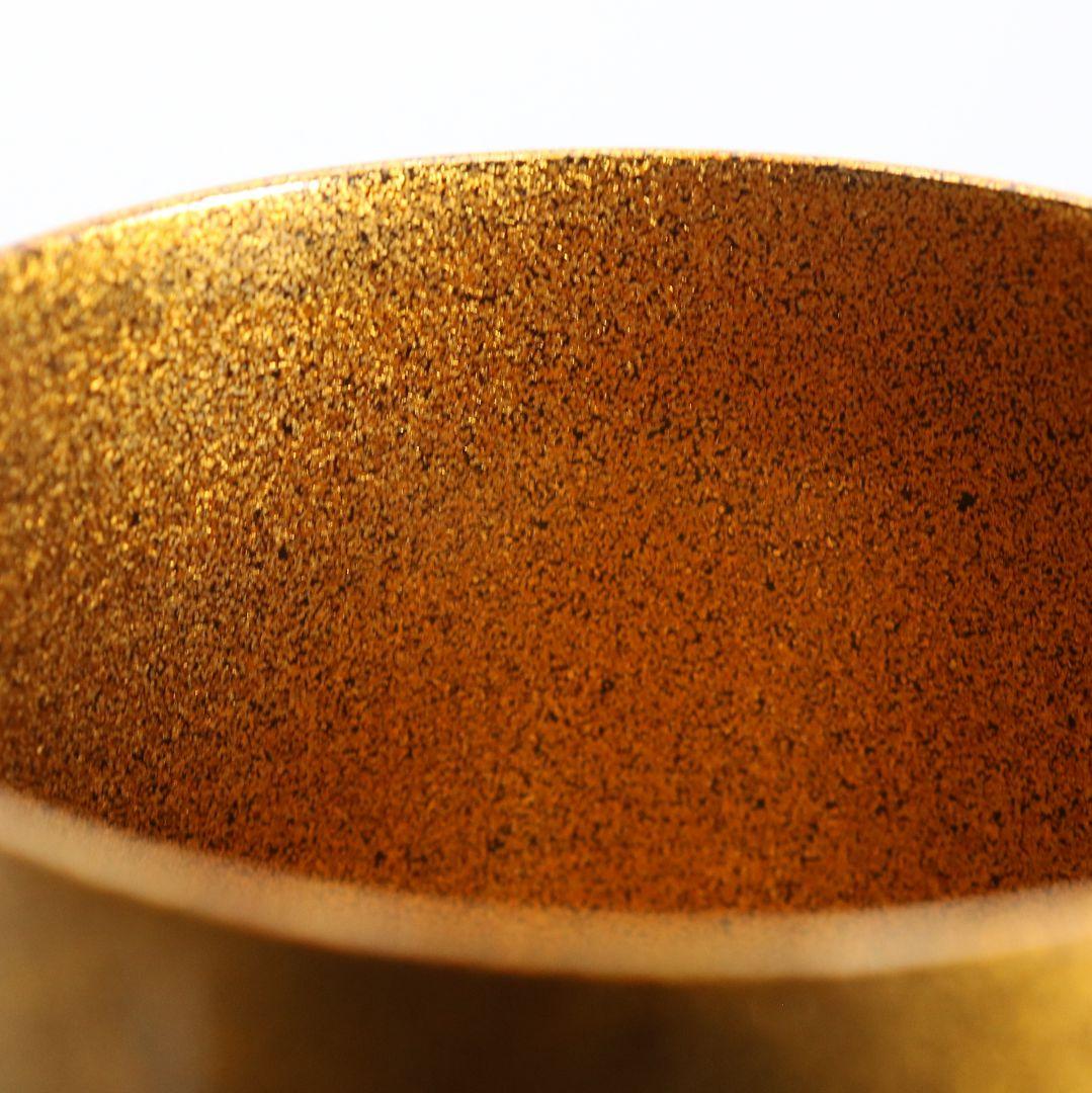 清瀬一光作 小紋菊桐蒔絵 雪吹 薄茶器 金梨子地 茶道具 共箱　ST950