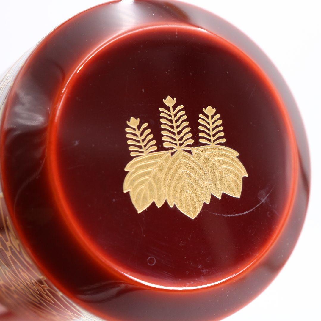 清瀬一光作 小紋菊桐蒔絵 雪吹 薄茶器 金梨子地 茶道具 共箱　ST950