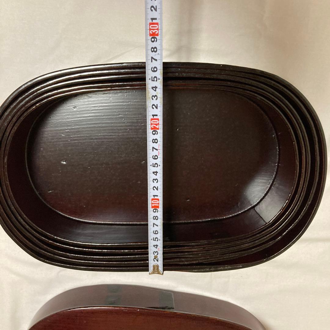 骨董　入子の物入れ　切溜　漆塗　わっぱ