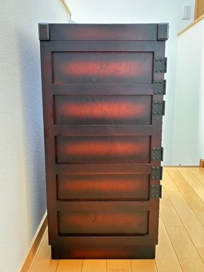 カラクリ箪笥 和箪笥 鎌倉彫