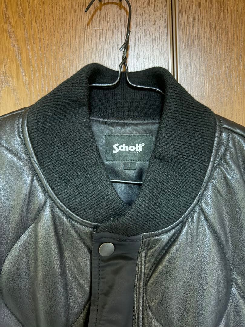 Schott (ショット) キルティング ライナー ショートジャケット　Lサイズ
