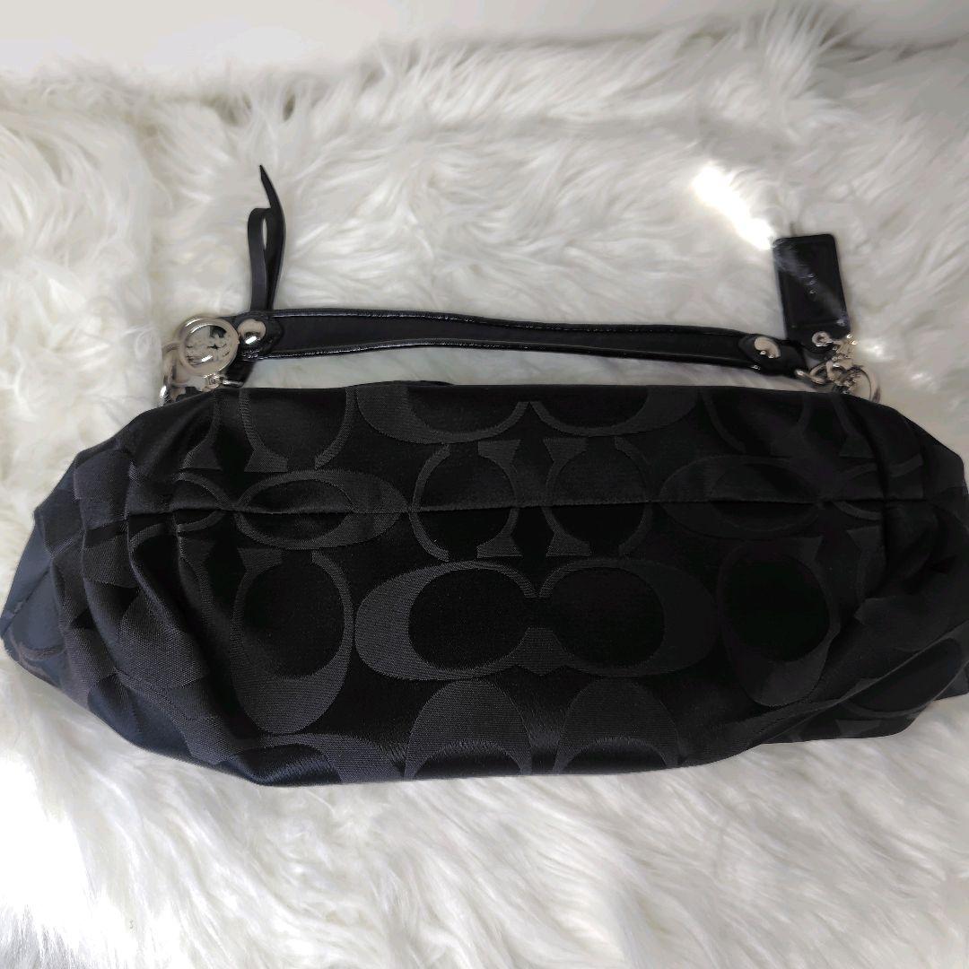 COACH　y2k poppy　ショルダーバッグ　黒　ポピー　大容量