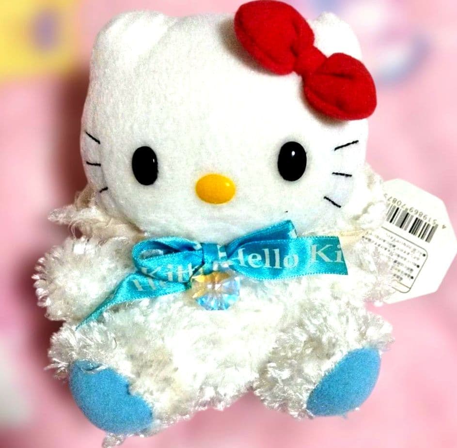 【超ー激レア激カワ❤】ハローキティ ラッキーストーンぬいぐるみ スワロフスキー