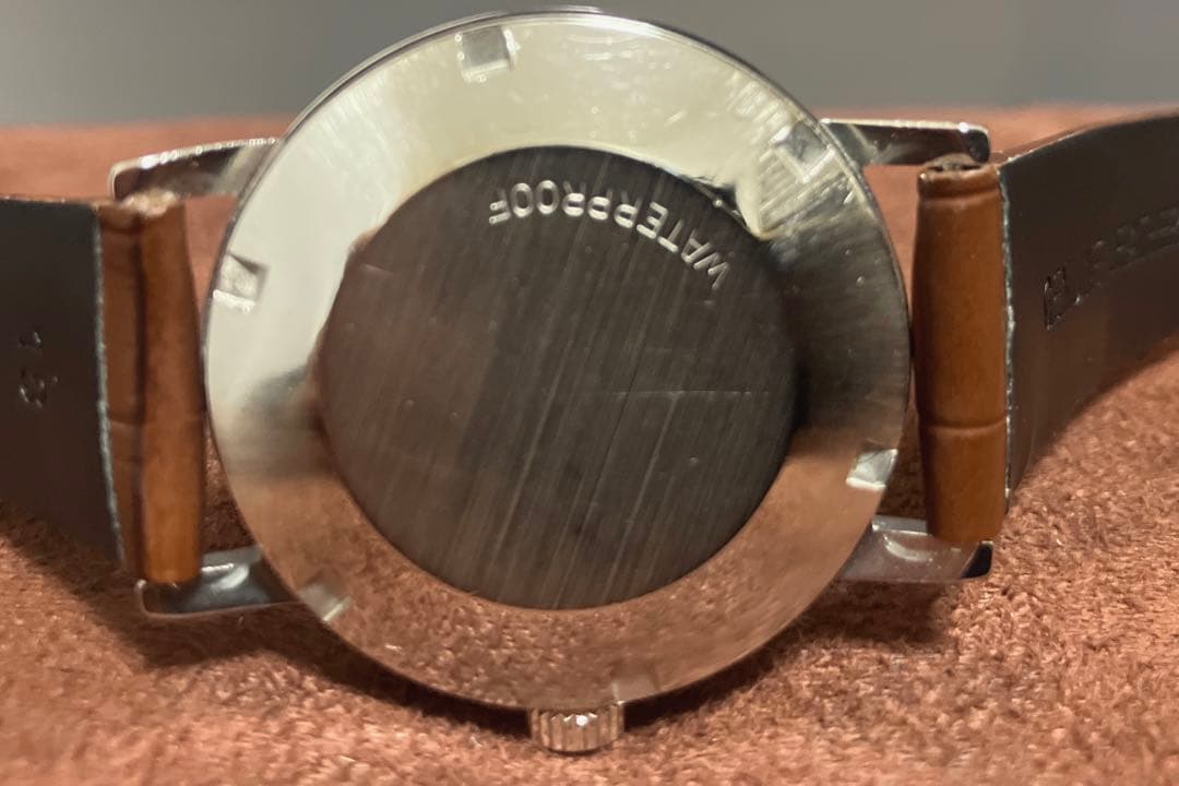 【OH済】オメガ ジュネーブ 自動巻 青文字盤Ref:166.070