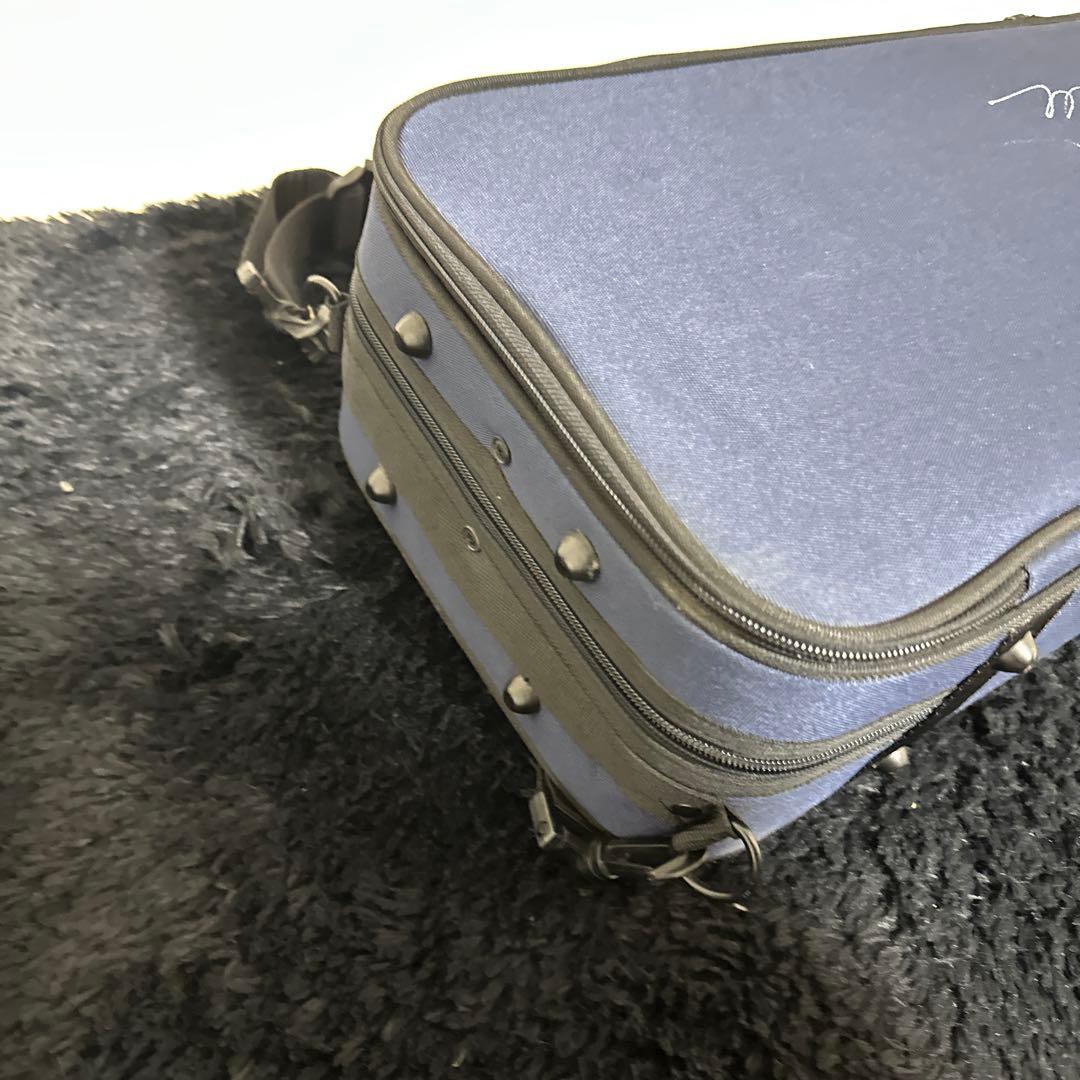 Lang バイオリンケース 4/4サイズ 弦楽器 ハードケース 金具 湿度計