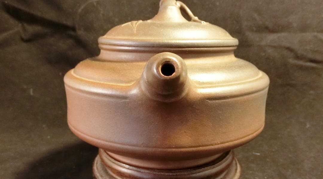 中国宜興紫砂壷 　近期窯変壷精品　竹鼓壷 本物保証