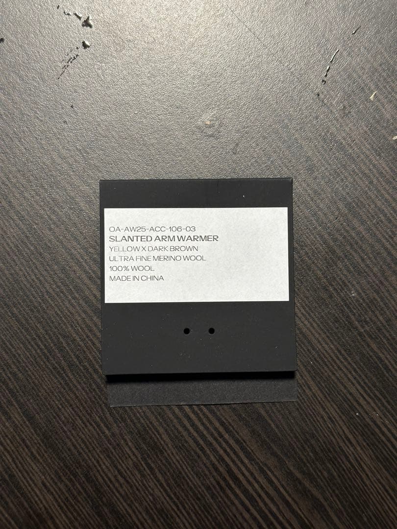 小物 Omar Afridi 25AW arm warmer