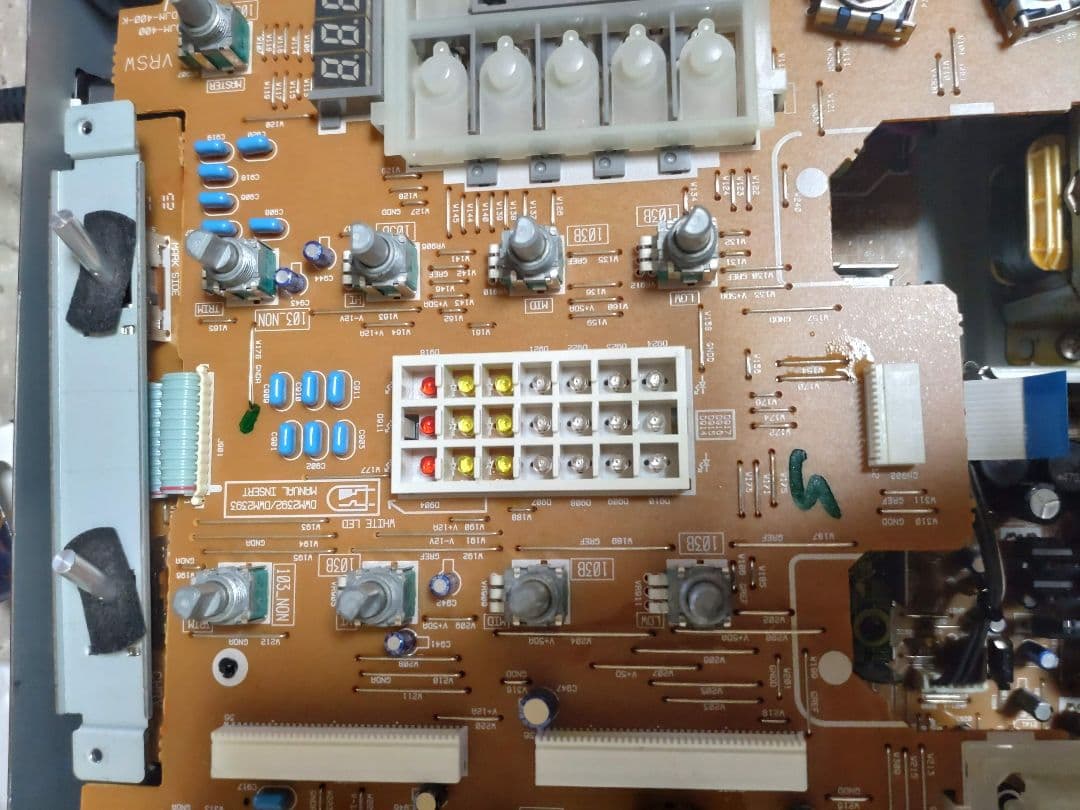 Pioneer　DJM-400　動作確認済　クロスCHフェーダー 交換　ブルメタ