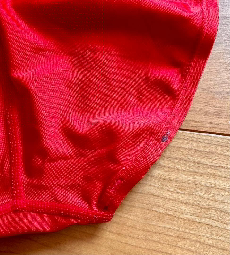 【レア】SPEEDO　ライフセーバー使用品　レッド　Mサイズ　競パン　光沢