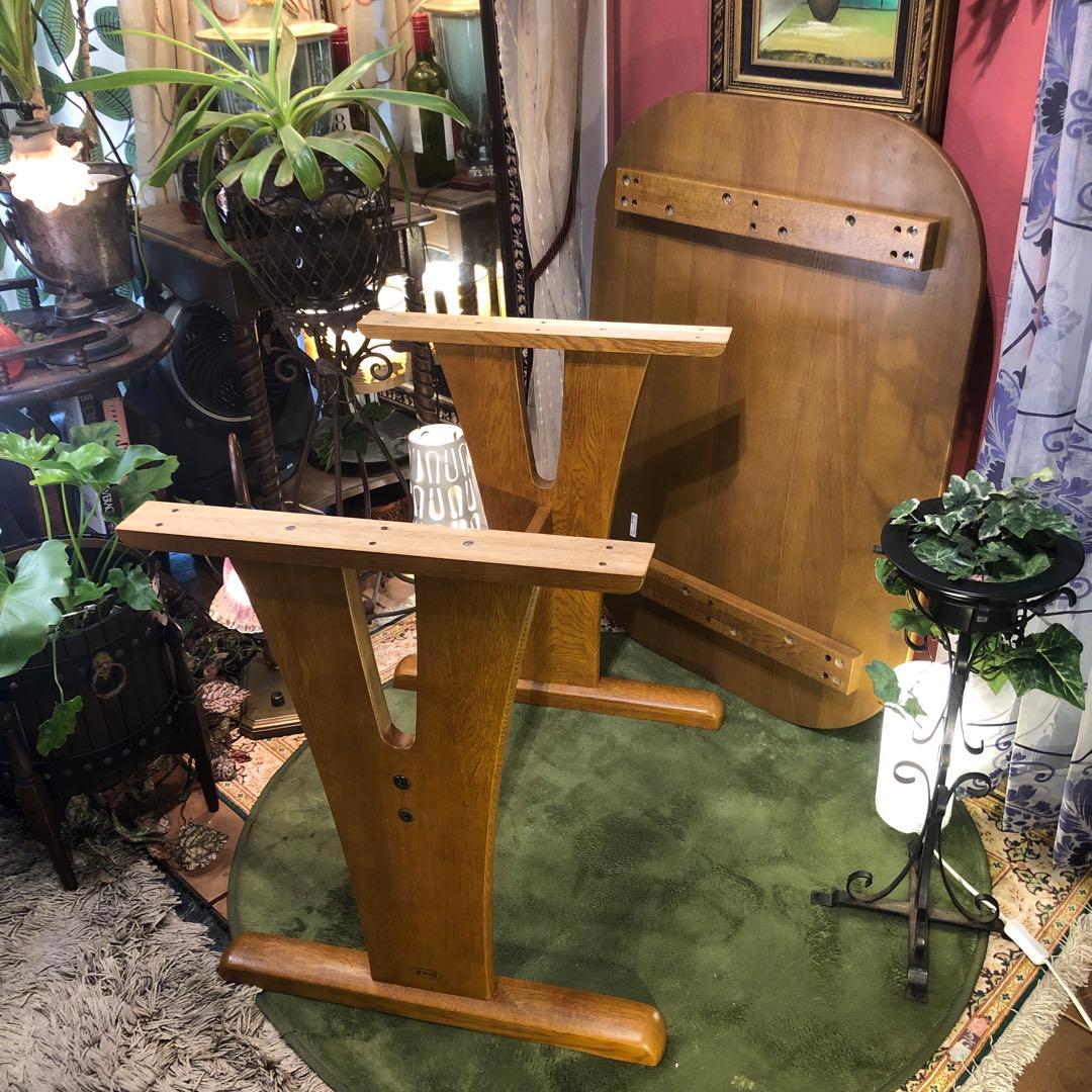 SHIN 　皇室御用達　浜本工芸 コンパクト　ナラ無垢ダイニング　テーブル