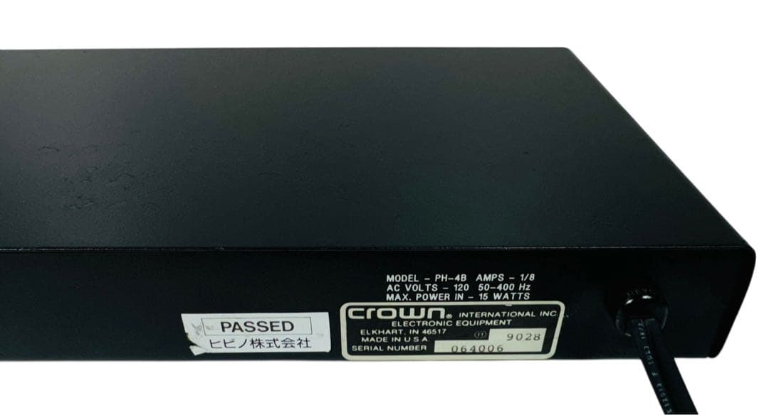 crown 4ch コンデンサーマイク ファンタム電源 PH-4B