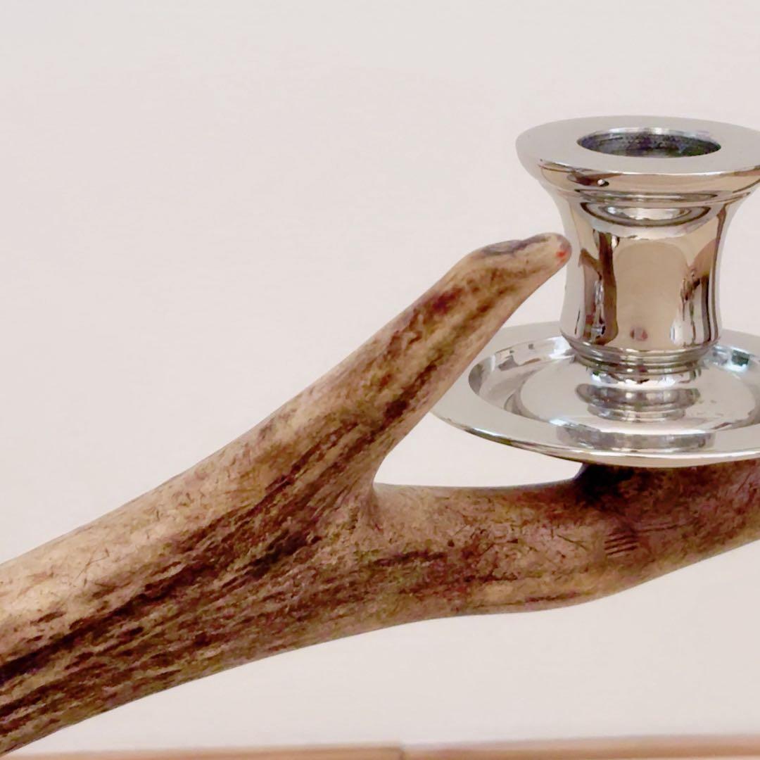 ラルフローレン 鹿角 キャンドルスティック 3灯 アンティーク コレクション