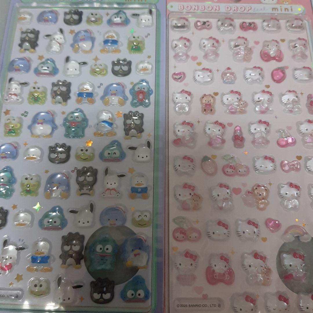 【正規品】サンリオ　ボンボンドロップシール　ミニ　8枚セット