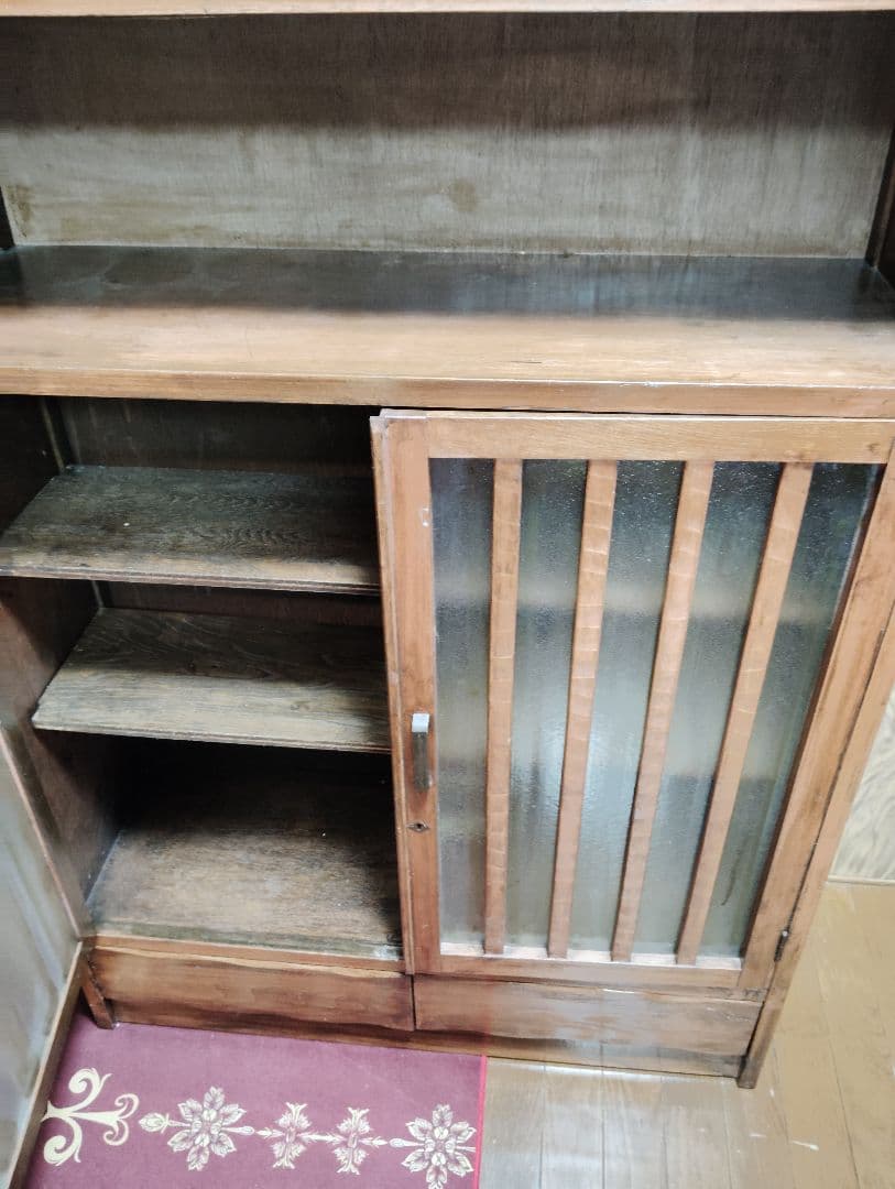 木製キャビネット 中型 スラット扉