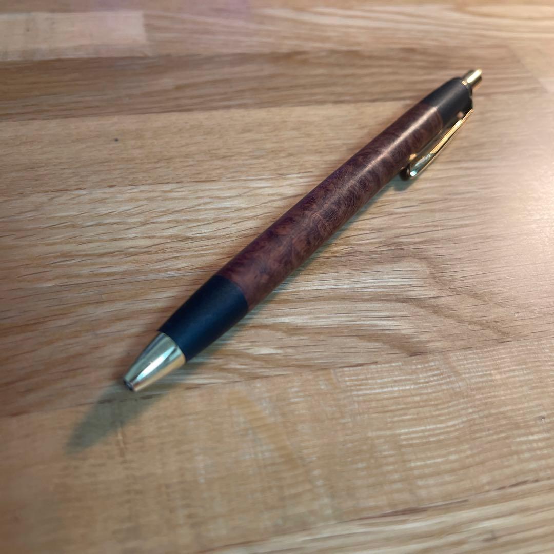 花梨 瘤　シャーペン 0.5 真鍮 木製 ボナンペン