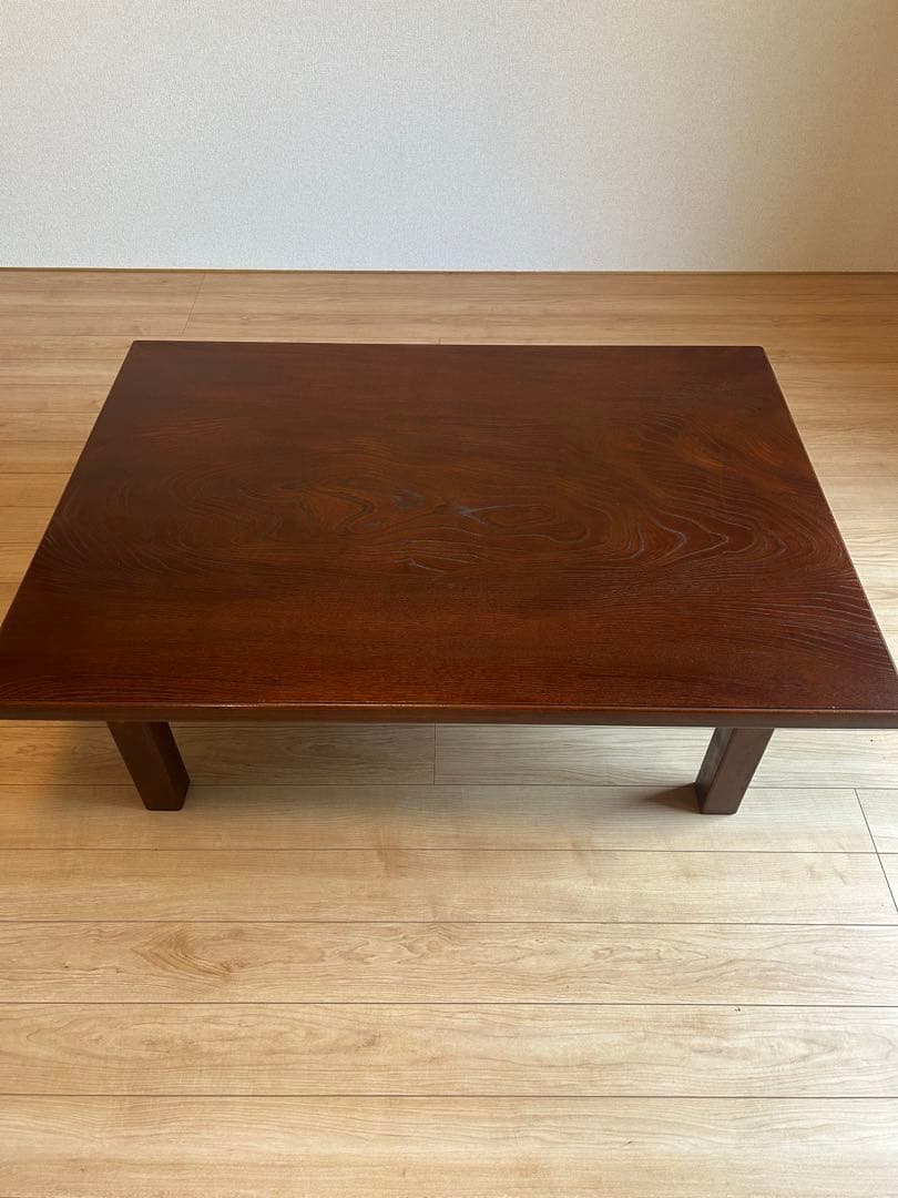 ひ*こ様 昭和レトロ 折りたたみ式座卓 天然木化粧合板