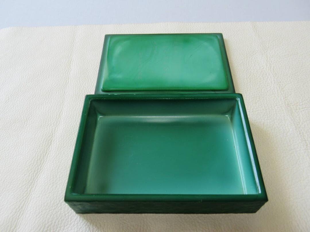 極希少1940年◆小柴外一 幻の技法 岩城硝子 練硝子 日本郵船就航記念小物入れ