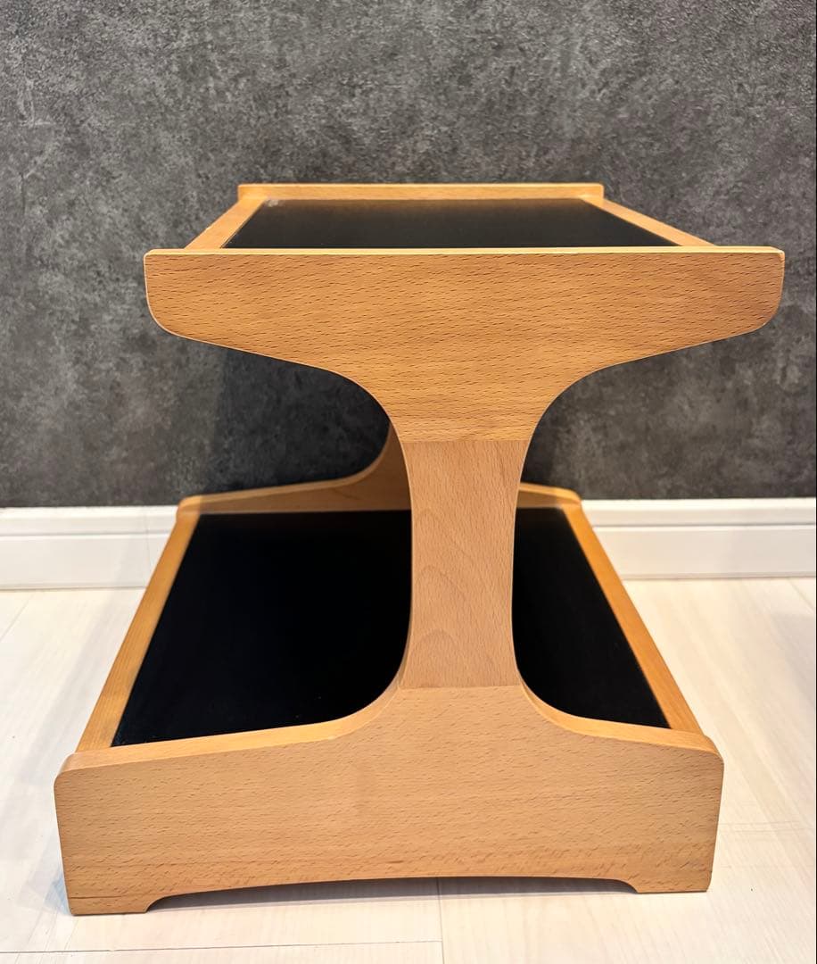 カリモク コロニアル 卓上電話台 小物置き 昭和レトロ