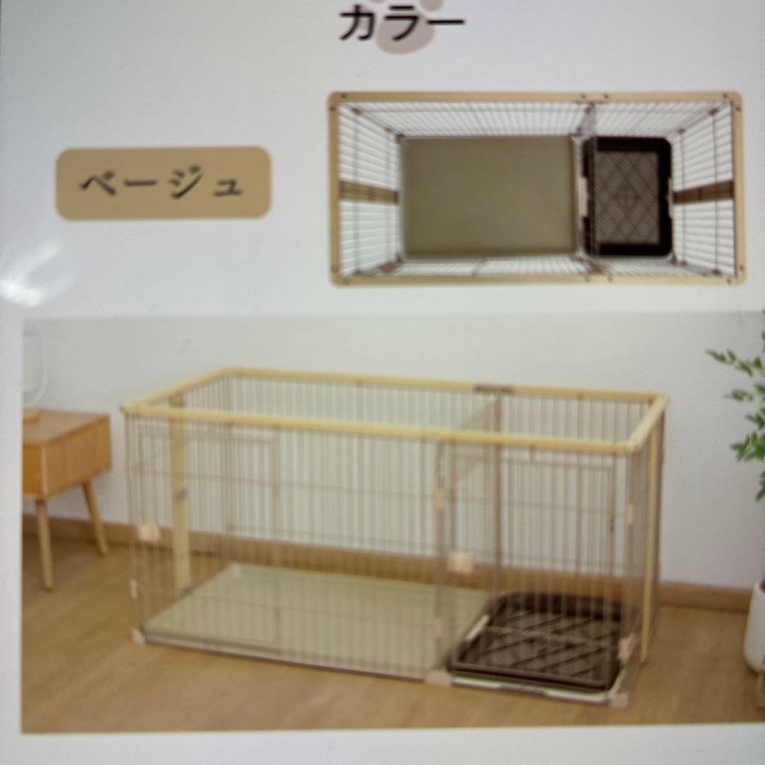 犬ケージ　木製屋根付き広いドア付き　145✖️68✖️70