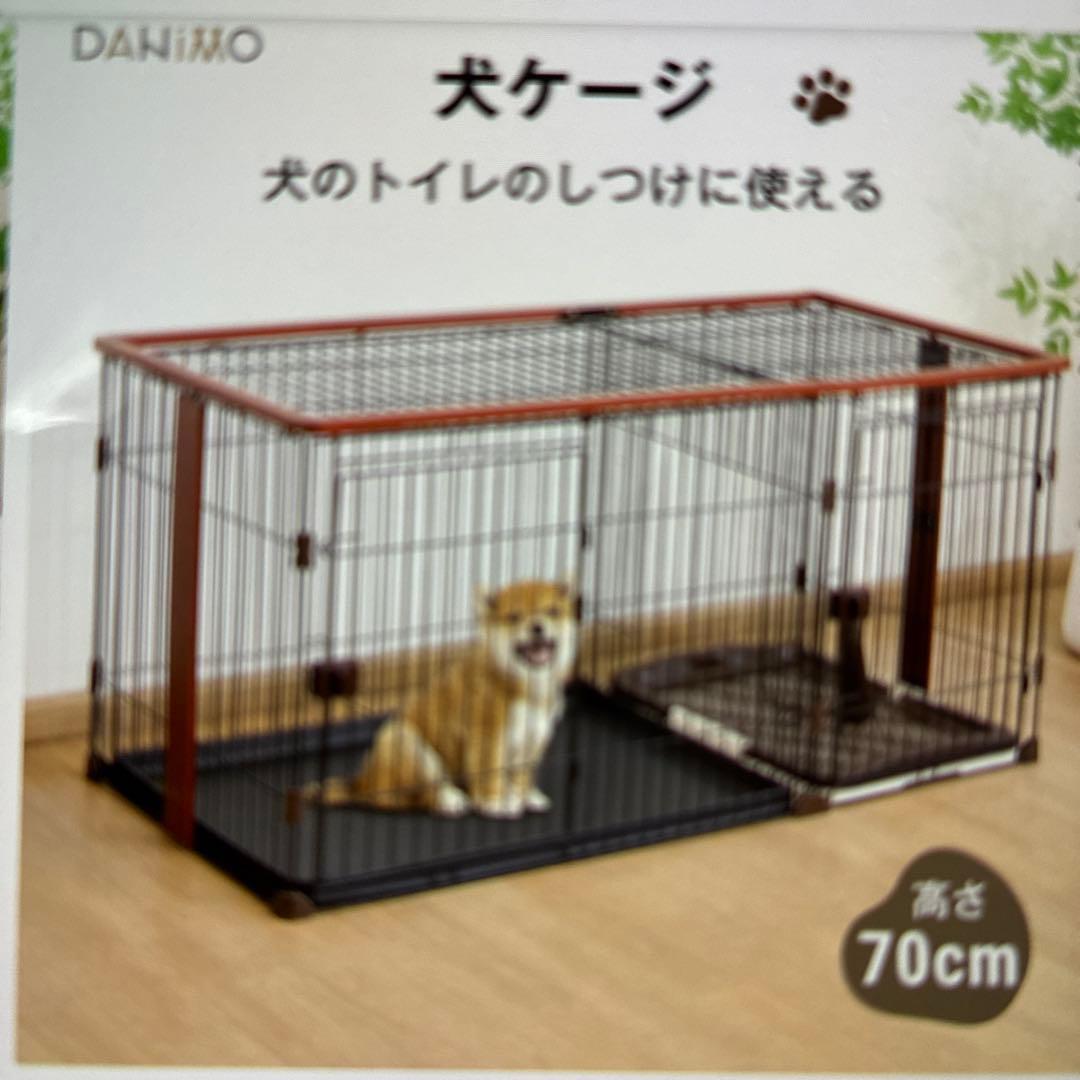 犬ケージ　木製屋根付き広いドア付き　145✖️68✖️70