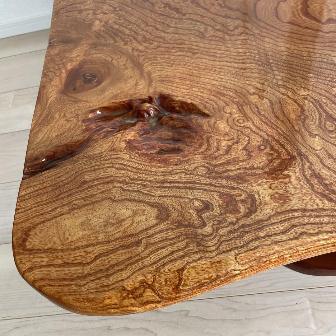 一枚板　おしゃれ木製 ちゃぶ台　おしゃれ座卓