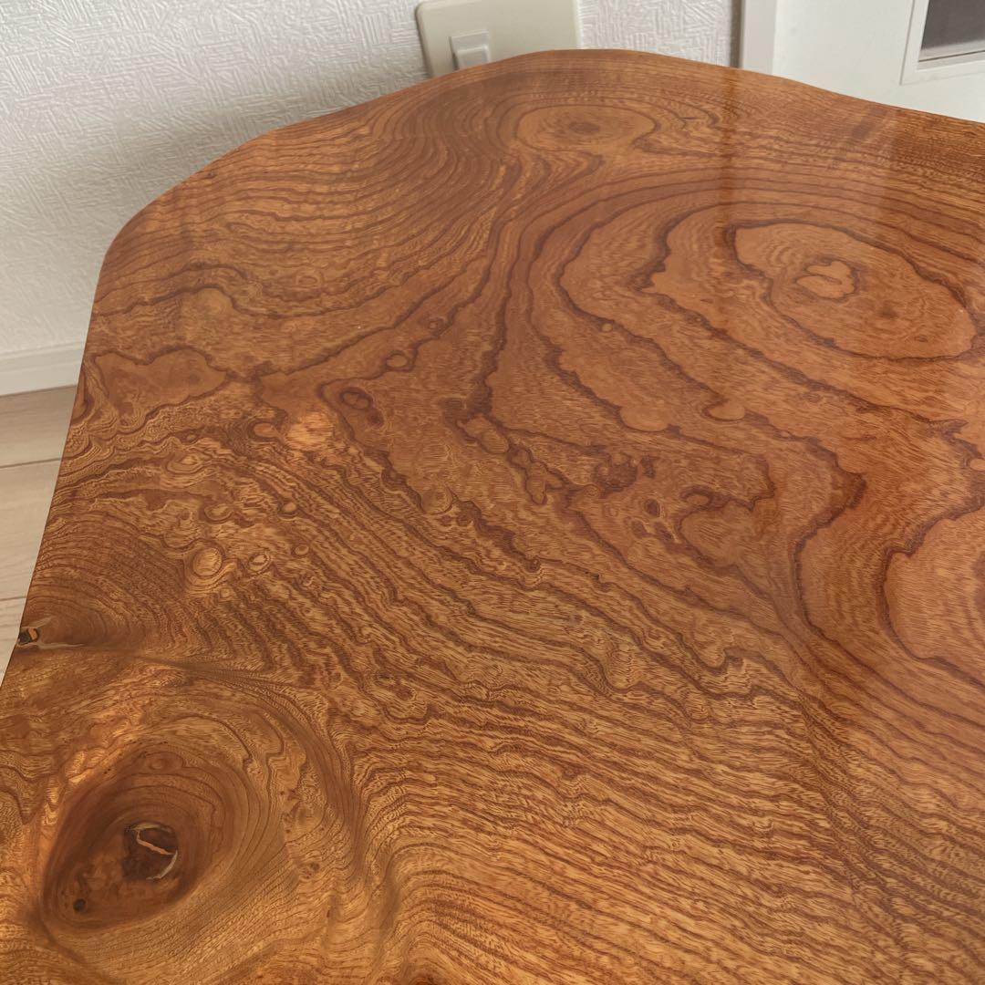 一枚板　おしゃれ木製 ちゃぶ台　おしゃれ座卓