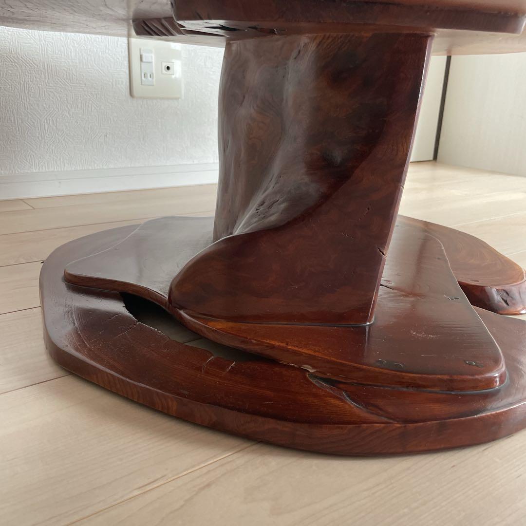 一枚板　おしゃれ木製 ちゃぶ台　おしゃれ座卓