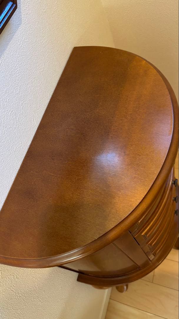 セール⭐︎アンティーク調　猫脚　半円チェスト　ミラー　セット