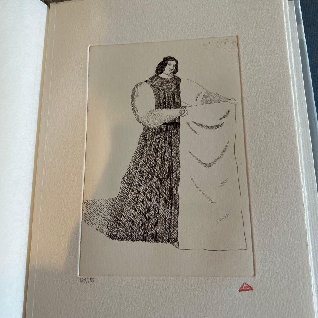 有元利夫　雲の誕生　オリジナル銅版画二十八葉　155/123 超美品