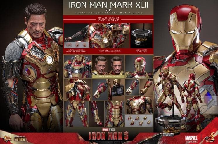 Hot Toys ホットトイズ 1/6 アイアンマン3 マーク42 DX版