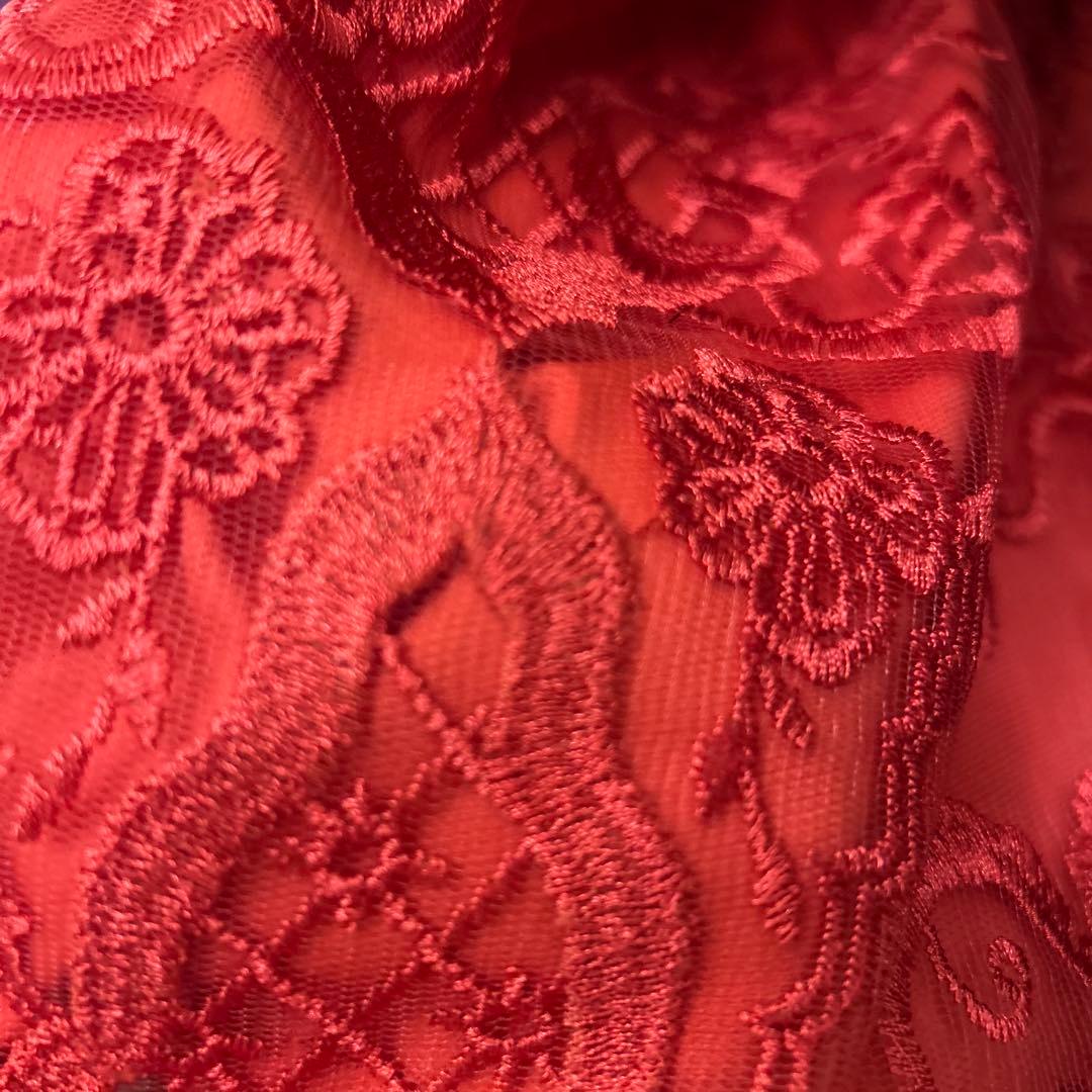 【美品】タダシショージ　タイトドレス　サイズ 2 赤　ピンク味のあるレッド