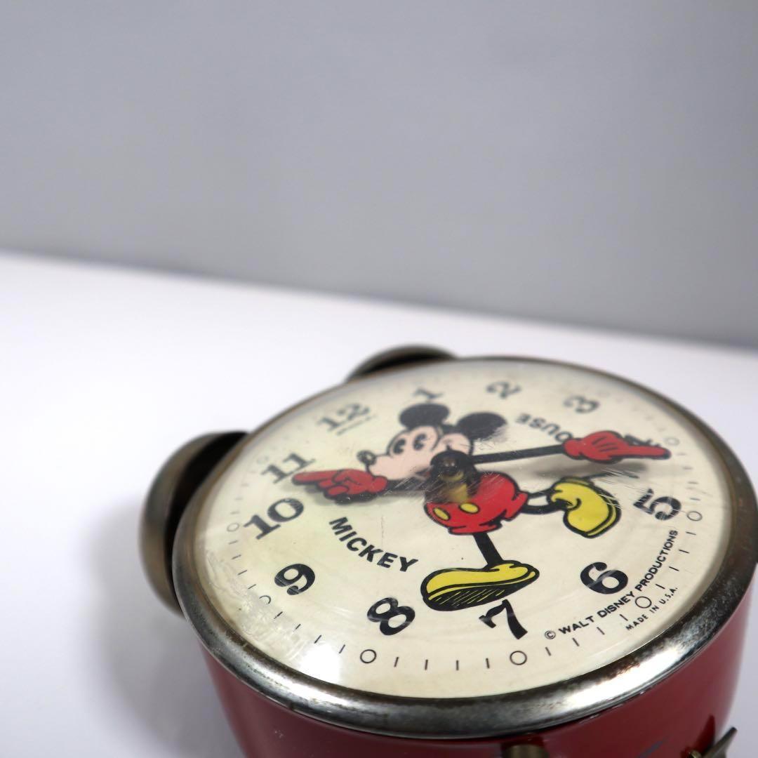 【動作OK】BRADLEYその② 1960～70年ミッキー ゼンマイ目覚まし時計