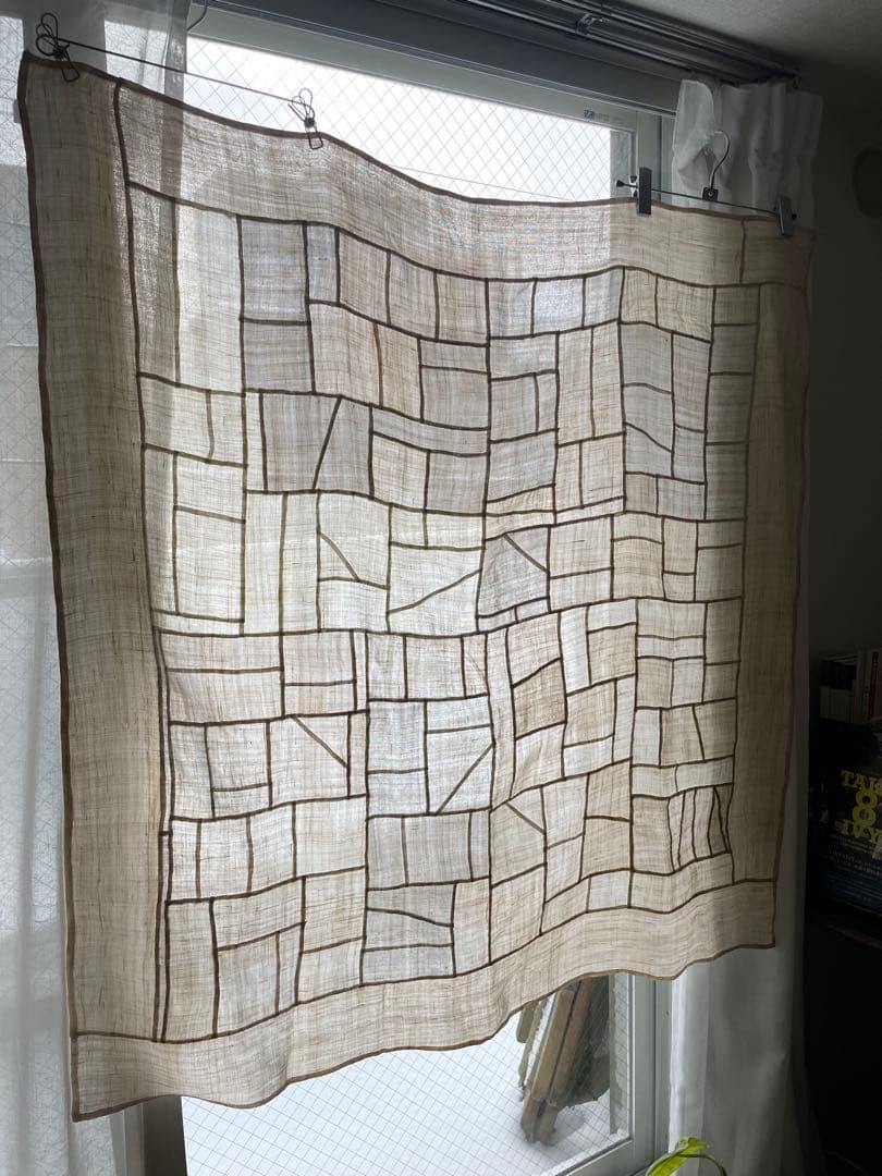 朝鮮王朝 李朝 褓子器 ポシャギ 苧麻 手縫い パッチワーク105×107