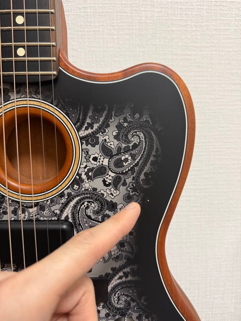 フェンダー/アコースタソニック/￼ ジャズマスター/ ブラックペイズリー