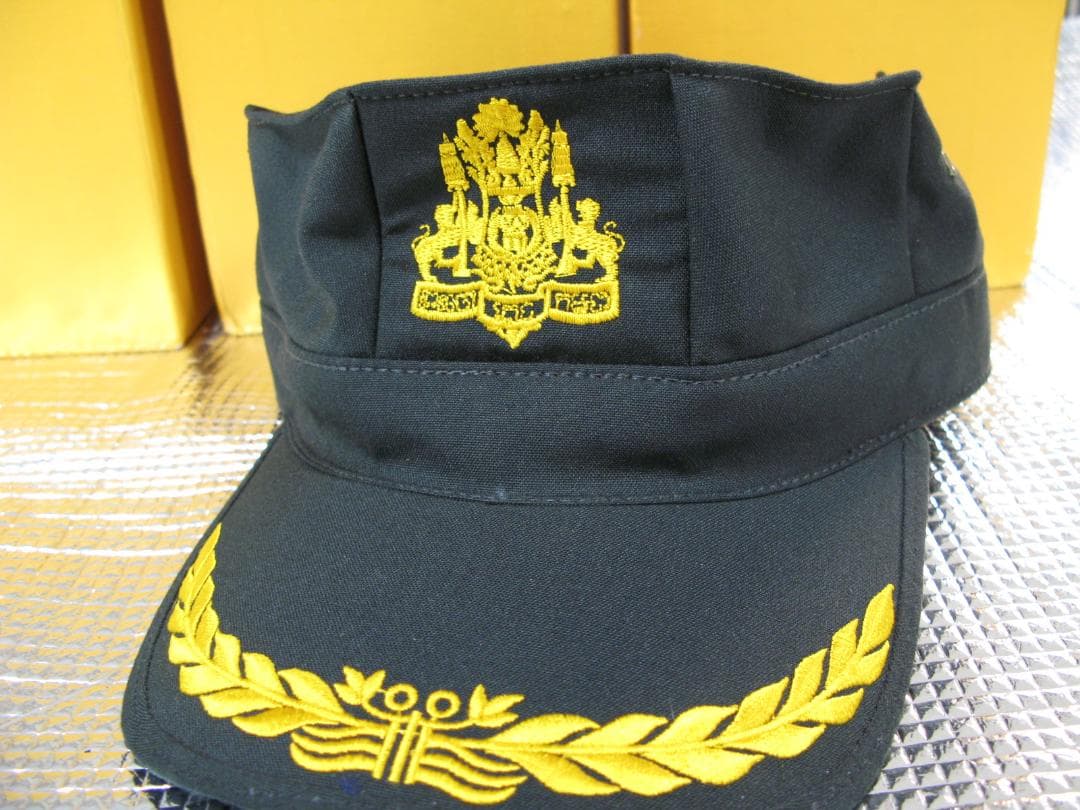 カンボジア アーミーキャップ 軍隊 高級帽子 ワークキャップスタイル L
